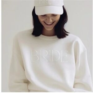 Elegant White Bride Sweatshirt